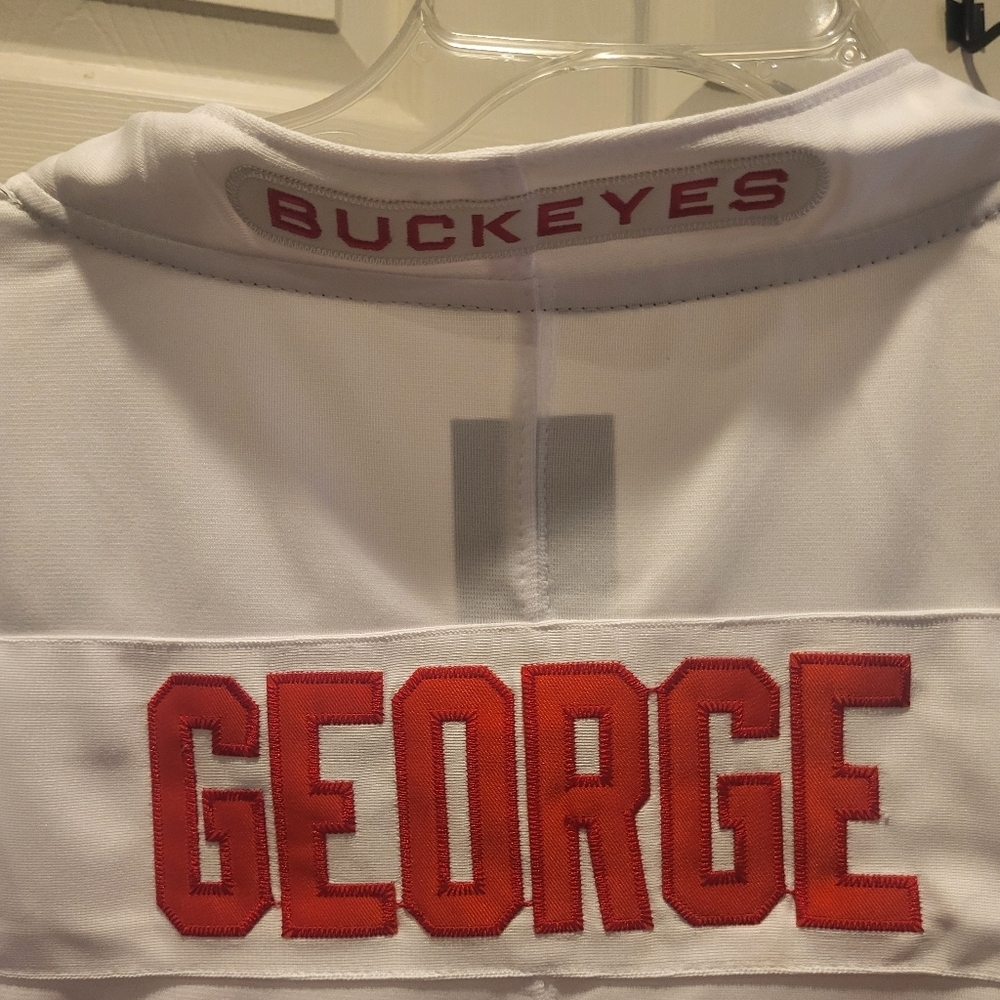 Nike Team Eddie George #27 Ohio State Buckeyes White Jersey Size 3XL New! - Picture 8 of 8